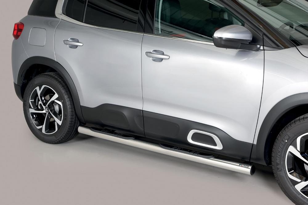 Pedane Laterali Inox Ø 76 Design Citroën C5 Aircross 2019+