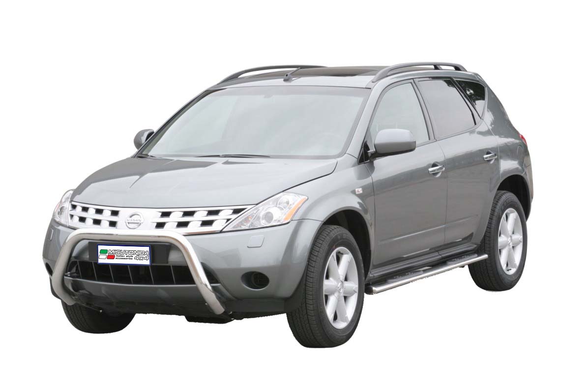 Pedane Laterali Ovali Inox Ø76 Nissan Murano Avant 2008