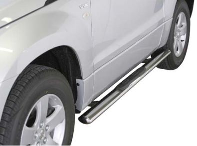 Pedane Laterali Ovali Inox Ø76 Suzuki Grand Vitara 2005/2019 5P