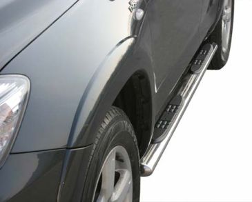 Pedane Laterali Ovali Inox Ø76 Toyota Rav4 2006/2009