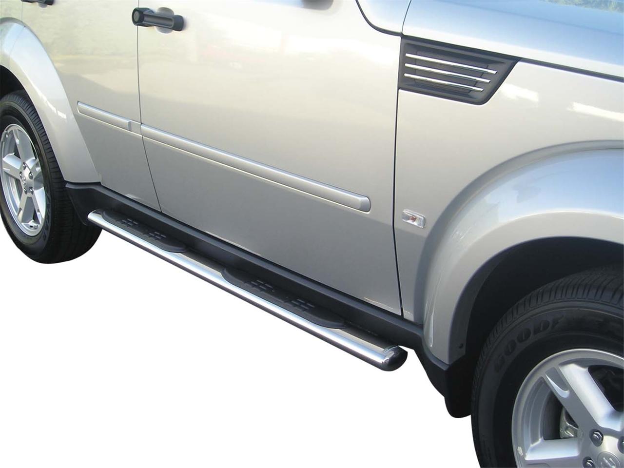 Pedane Laterali Ovali Inox Ø76 Dodge Nitro 2007+