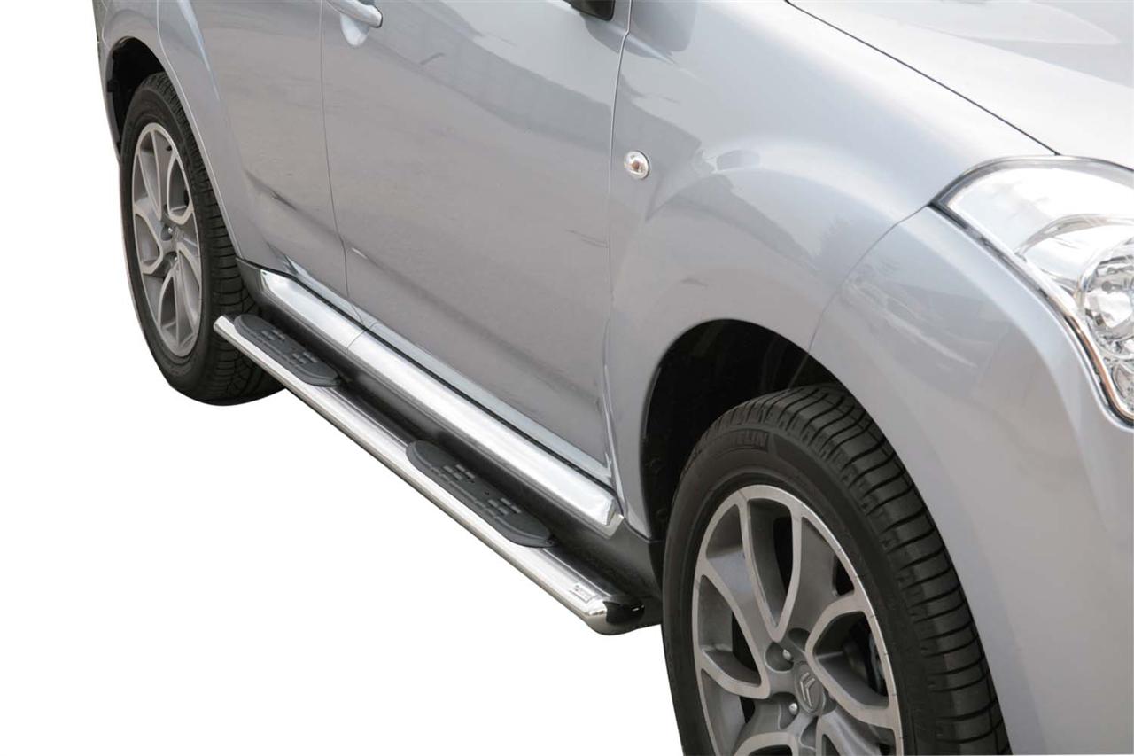 Pedane Laterali Ovali Inox Ø76 Citroën C-Crosser