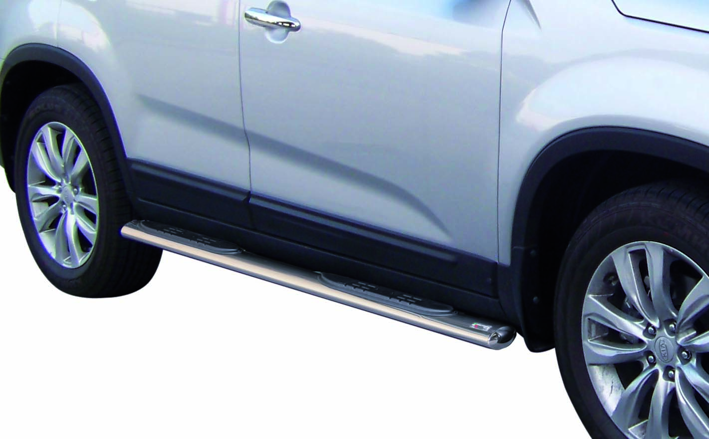 Pedane Laterali Ovali Inox Ø76 Kia Sorento 2009+