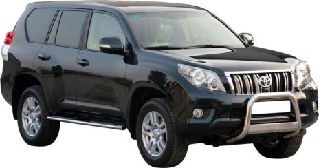 Pedane Laterali Ovali Inox Ø76 Toyota Lc150 5P 2009+