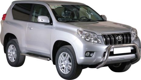 Pedane Laterali Ovali Inox Ø76 Toyota Lc150 3P 2009+