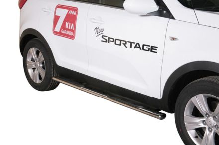 Pedane Laterali Ovali Inox Ø76 Kia Sportage 2010+