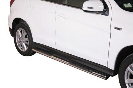 Pedane Laterali Ovali Inox Ø76 Mitsubishi Asx 2010+