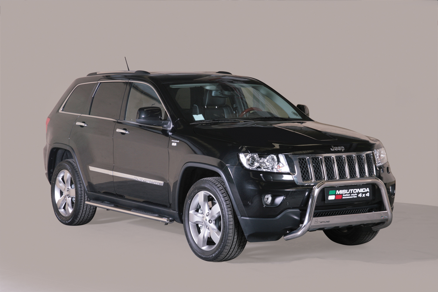 Pedane Laterali Ovali Inox Ø76 Jeep Grand Cherokee 2011+
