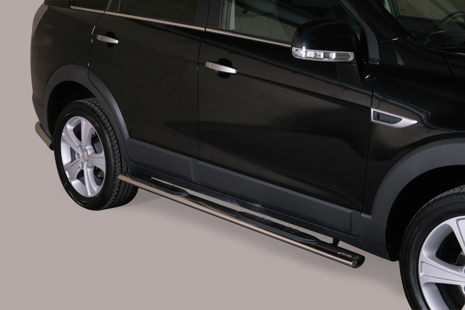 Pedane Laterali Ovali Inox Ø76  Chevrolet Captiva 2011+
