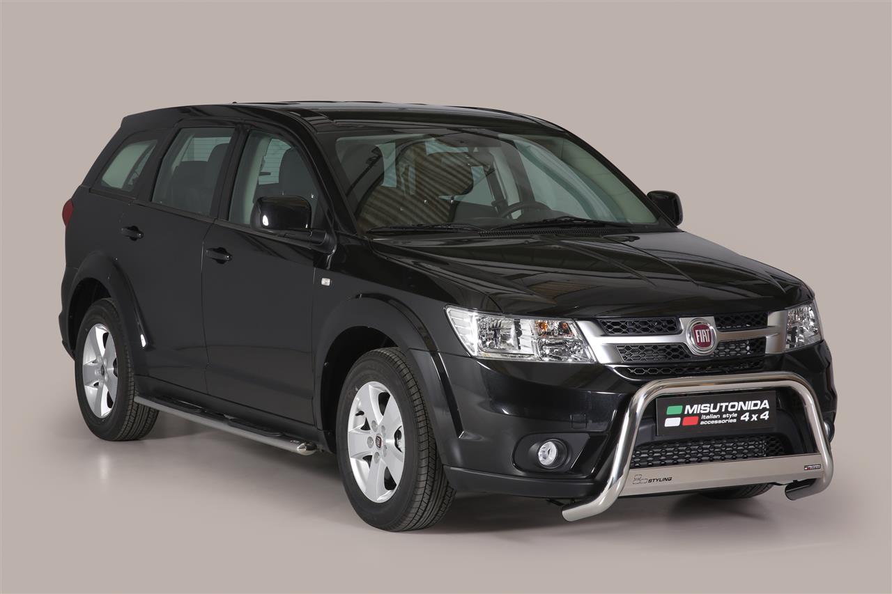 Pedane Laterali Ovali Inox Ø 76 Fiat Freemont 2011+