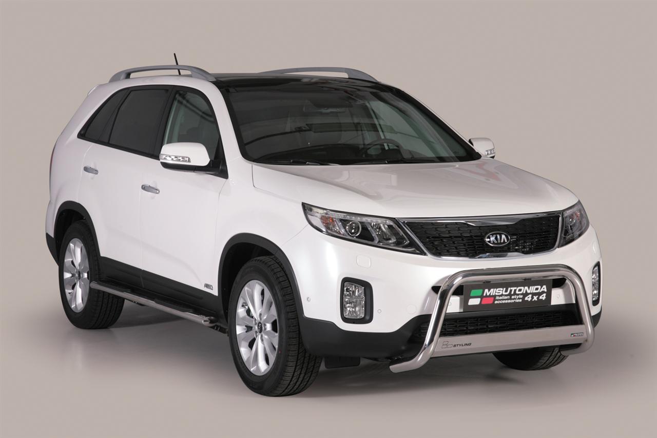 Pedane Laterali Ovali Inox Ø76 Kia Sorento 2013+