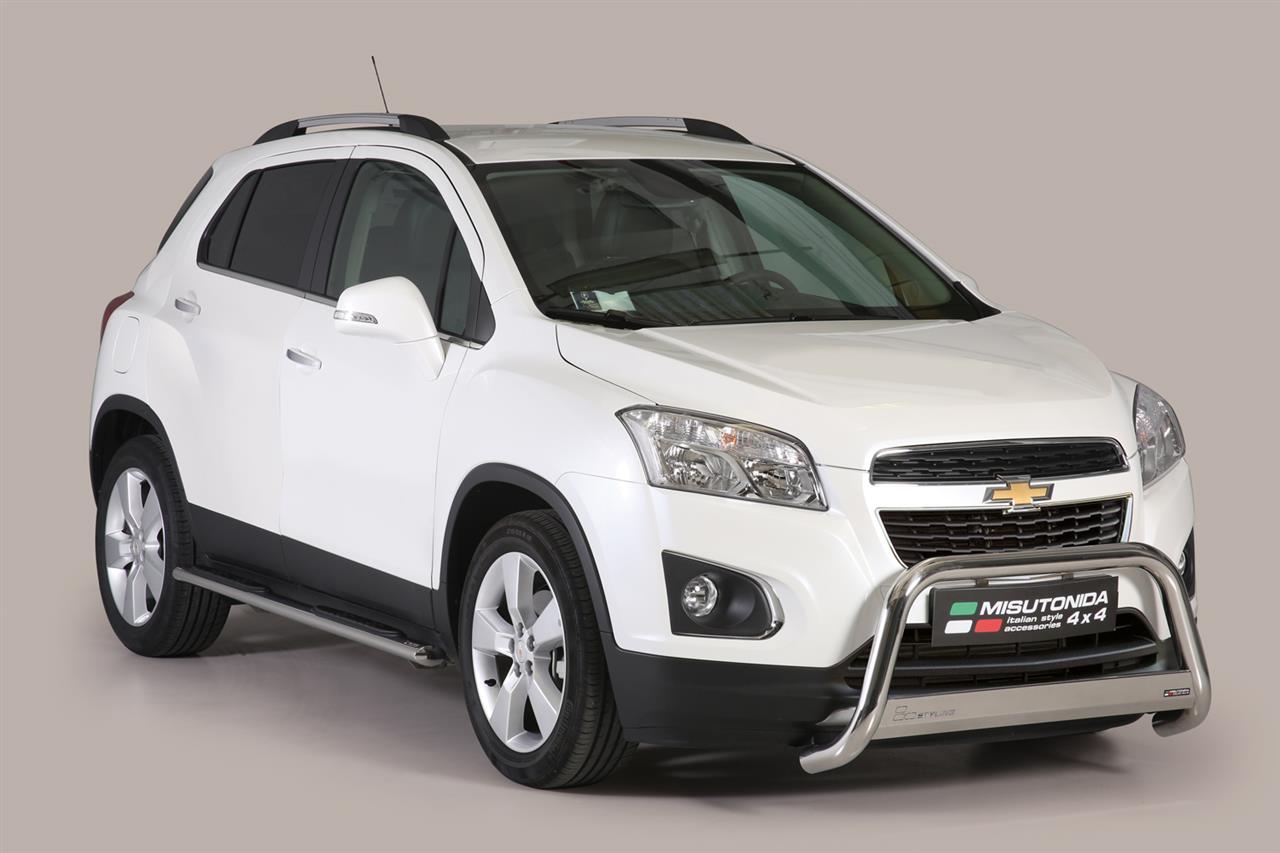 Pedane Laterali Ovali Inox Ø76  Chevrolet Trax 2013+