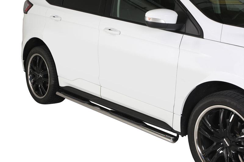 Pedane Laterali Ovali Inox Ø 76 Ford Edge 2016+