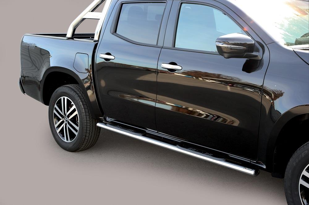 Pedane Laterali Ovali Inox Ø 76 Mercedes Classe X 2016+