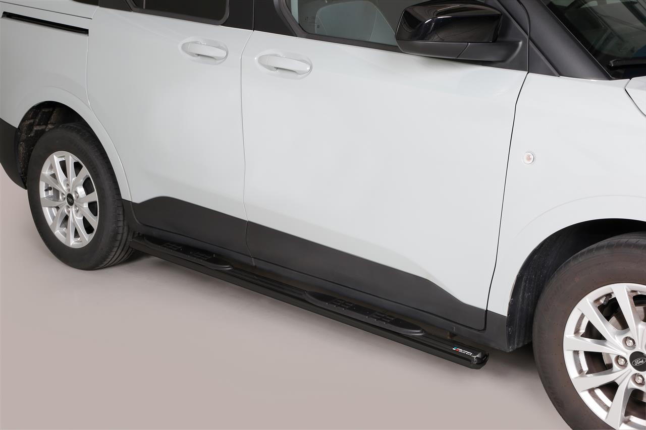 Pedane Laterali Ovali Nero Ø 76 Ford Transit Tourneo Courier 2024+ L1