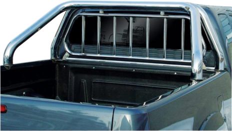 Roll Bar Inox Mtc Ø76 + Griglia Di Protezione Cabina Ford Ranger