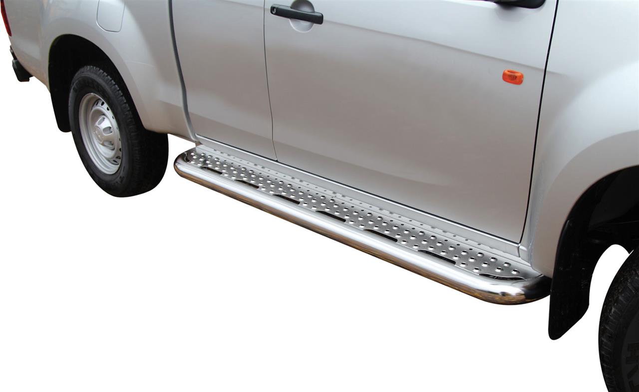 Pedane Laterali Inox Ø76 Ford Ranger Tutti I Modelli