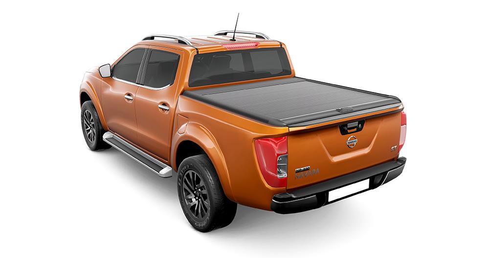Roll Top Cover Mountain Top  By Realtruck Nero Nissan Np 300 D23 Doppia Cabina 2016+