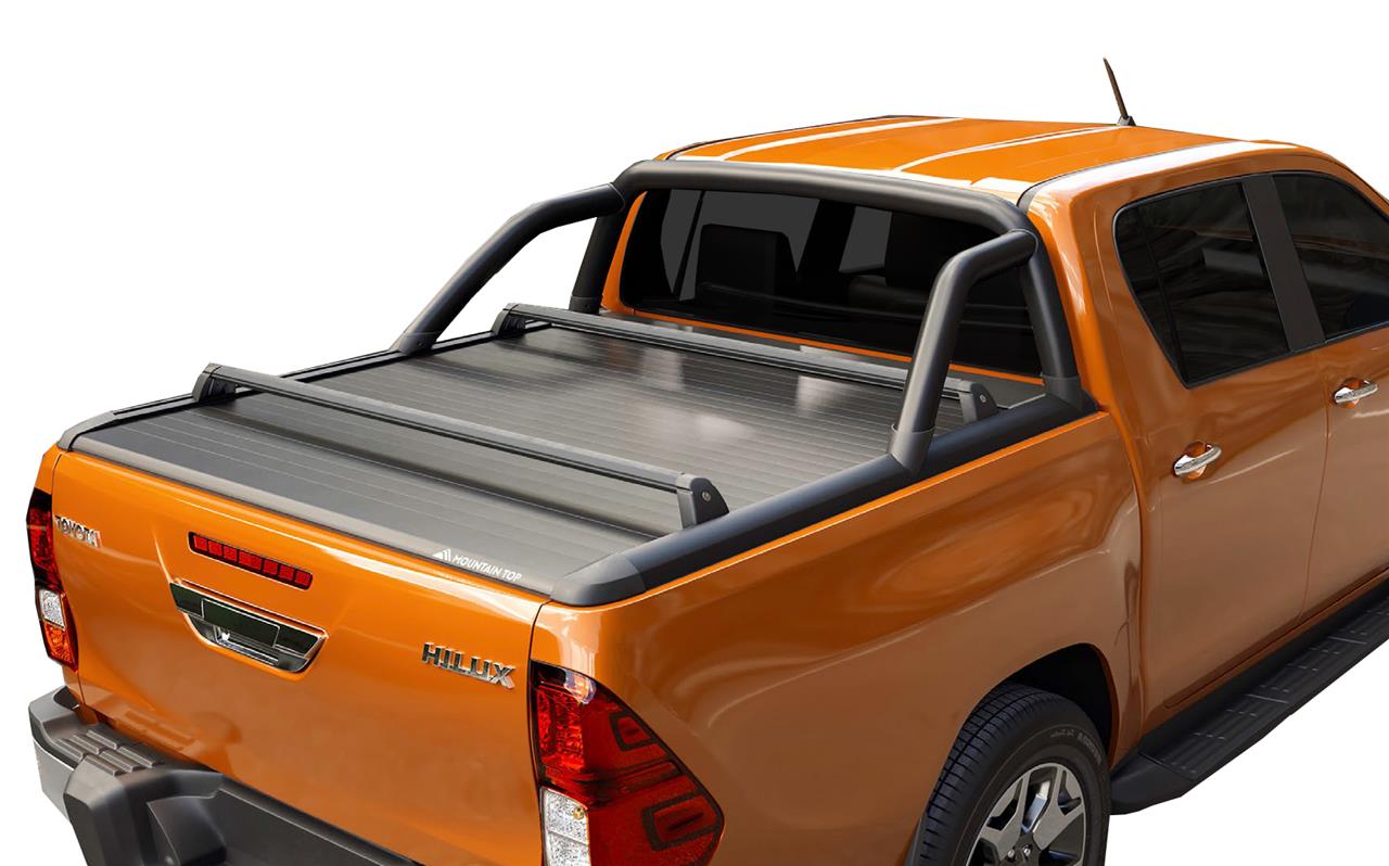 Barra Di Sostegno Nero Nero Montagna Top Da Realtruck Toyota Hilux Revo 16+ Dble Cab
