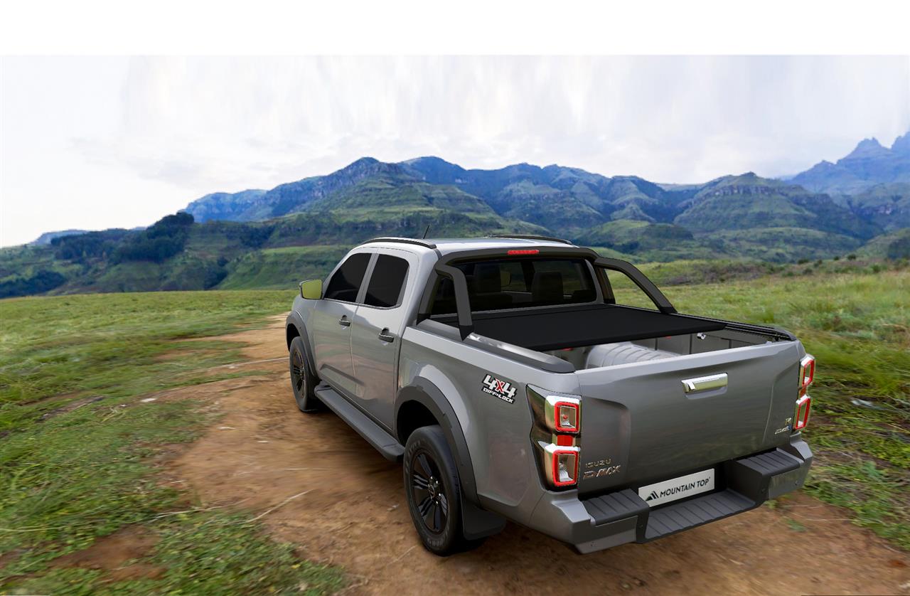 Copri Il Rullo Elettrico Della Montagna Di Parte Superiore Dal Camion Realisuzu Dmax 2020+ Cabina Nero