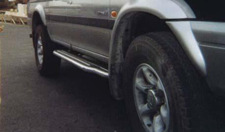 Pedane Laterali Inox Ø50 Mitsubishi Pajero Sport 2001+