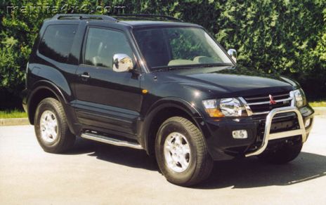 Pedane Laterali Inox Ø50 Mitsubishi Pajero 3P 2000/2007