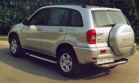 Pedane Laterali Inox Ø50 Toyota Rav4 2000/2006 5P