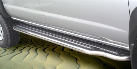 Pedane Laterali Inox Ø50 Nissan Terrano Ii 5P 3L 2002+