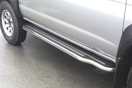 Pedane Laterali Inox Ø50 Nissan Navara Double Cab 2002/2005