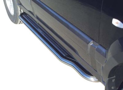 Pedane Laterali Inox Ø50 Kia Sorento Tous Jusqu'a 2008