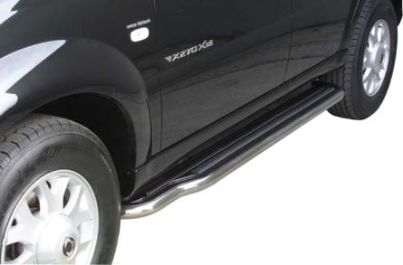 Pedane Laterali Inox Ø50 Ssangyoung Rexton