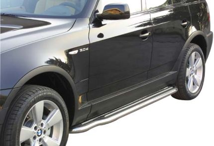 Pedane Laterali Inox Ø50 Bmw X3