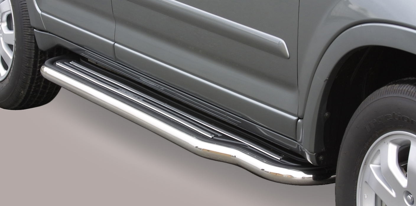 Pedane Laterali Inox Ø50 Nissan Navara 2005-2014 Doppia Cabina