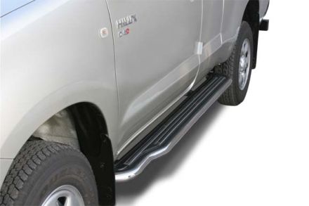 Pedane Laterali Inox Ø50 Toyota Hi-Lux Vigo Extra Cab 2006-2014