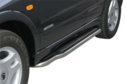 Pedane Laterali Inox Ø50 Ssangyoung Kyron