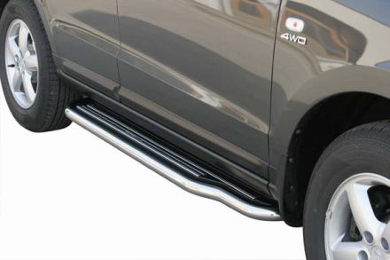Pedane Laterali Inox Ø50 Hyundai Santa Fe 2006/2010