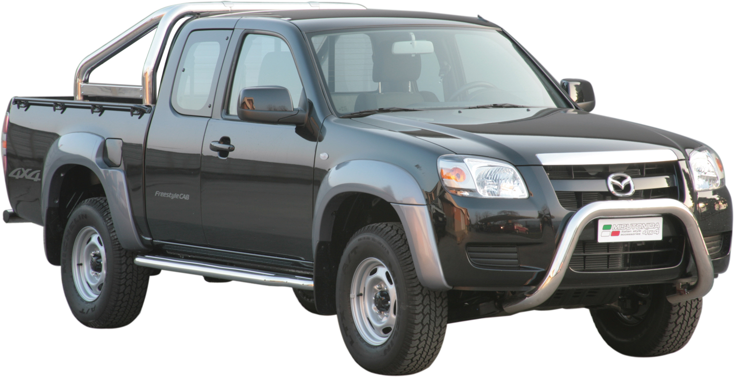 Pedane Laterali Inox Ø50 Mazda B2500 2007/2008 Double Cab