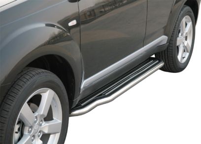 Pedane Laterali Inox Ø50 Mitsubishi Outlander 2007/2009