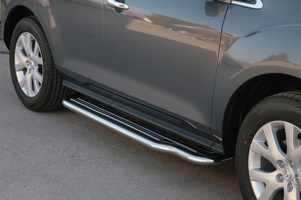 Pedane Laterali Inox Ø50 Mazda Cx7 2008+