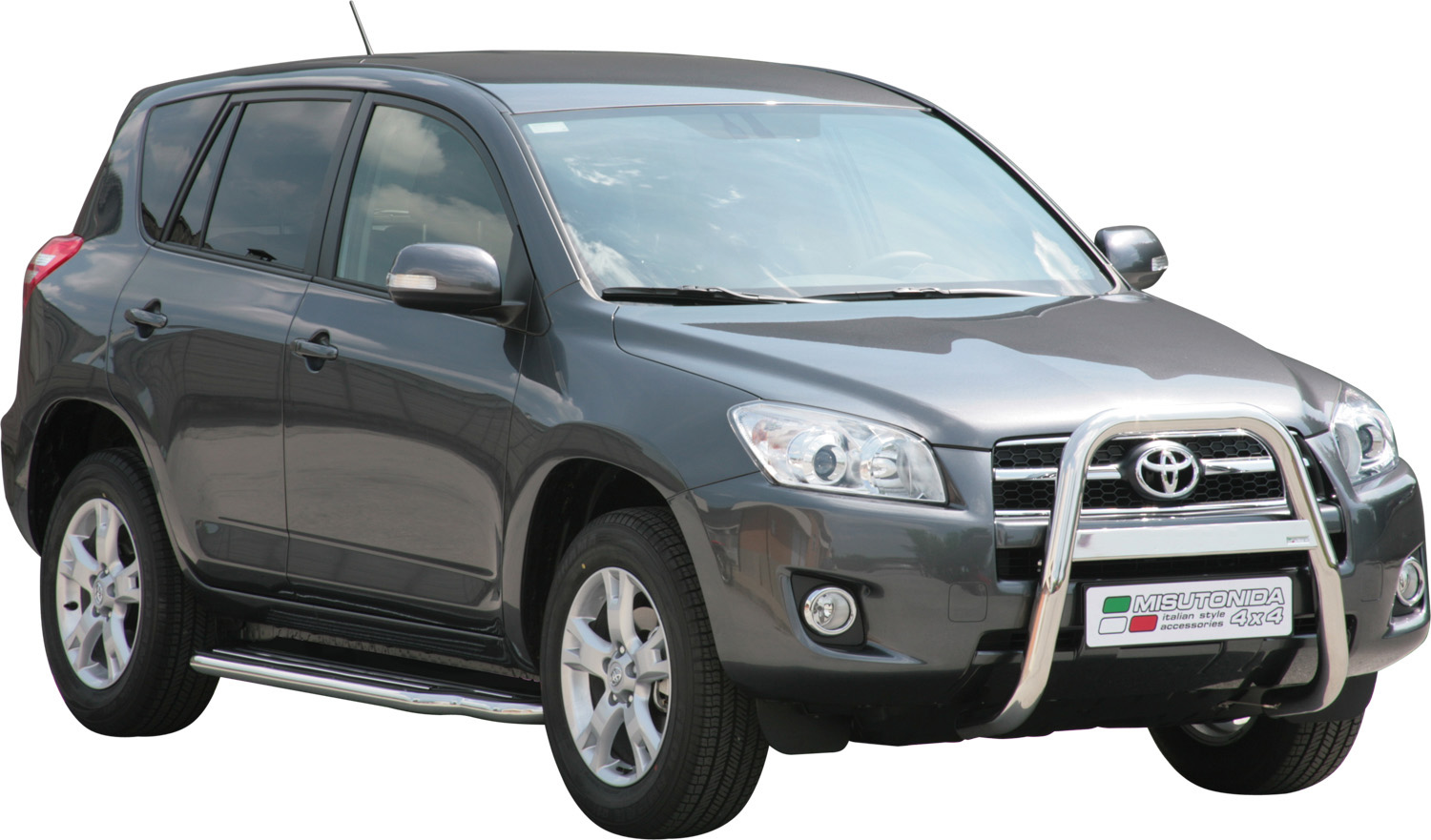 Pedane Laterali Inox Ø50 Toyota Rav4 2009+