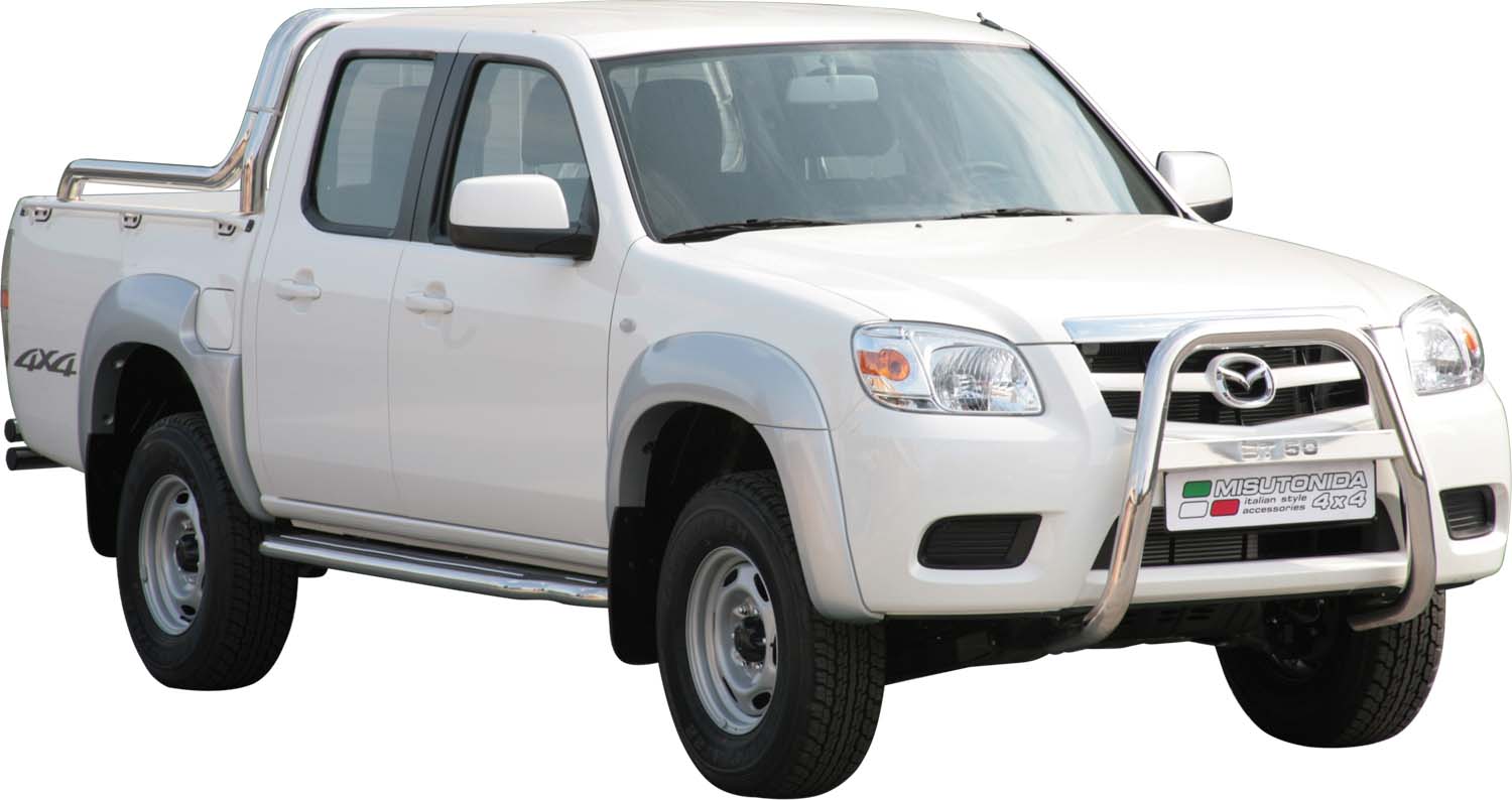 Pedane Laterali Inox Ø50 Mazda Bt50 2009/2011 Double Cab