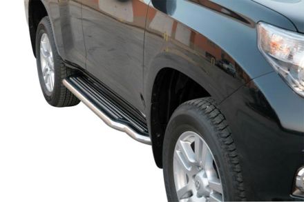 Pedane Laterali Inox Ø50 Toyota Lc150 5P 2009+