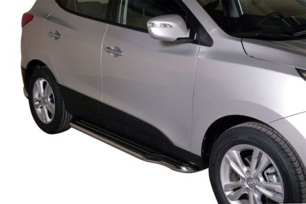 Pedane Laterali Inox Ø50 Hyundai Lx 35 2010+