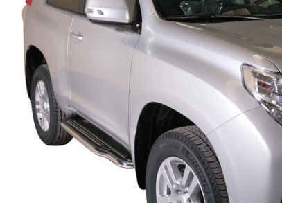 Pedane Laterali Inox Ø50 Toyota Lc150 3P 2009+