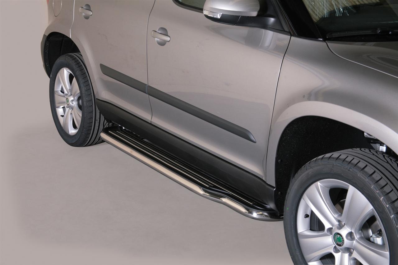 Pedane Laterali Inox Ø50 Skoda Yeti 2011+
