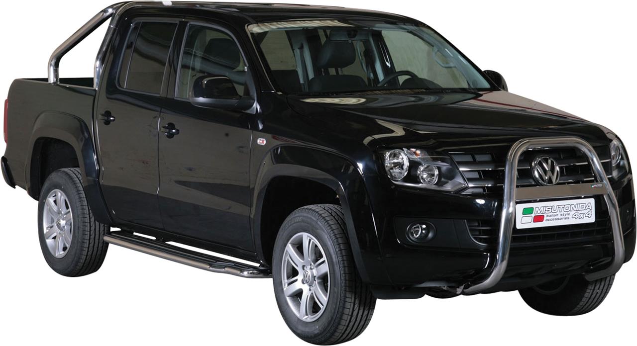 Pedane Laterali Inox Ø50 Volkswagen Amarok 2010+