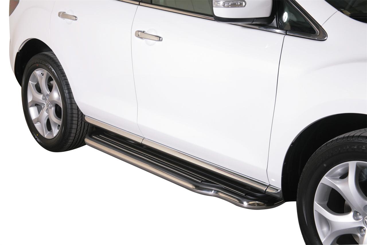 Pedane Laterali Inox Ø50 Mazda Cx7 2010+