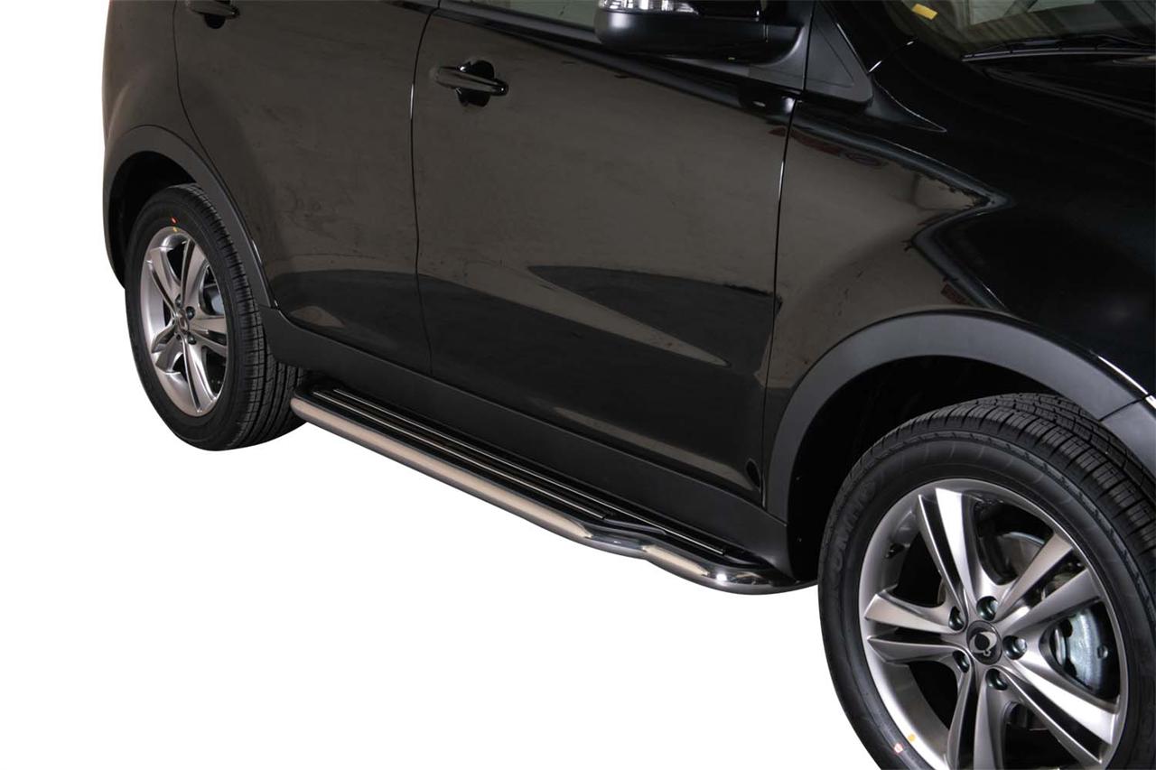 Pedane Laterali Inox Ø50 Ssangyoung Korando 2011+
