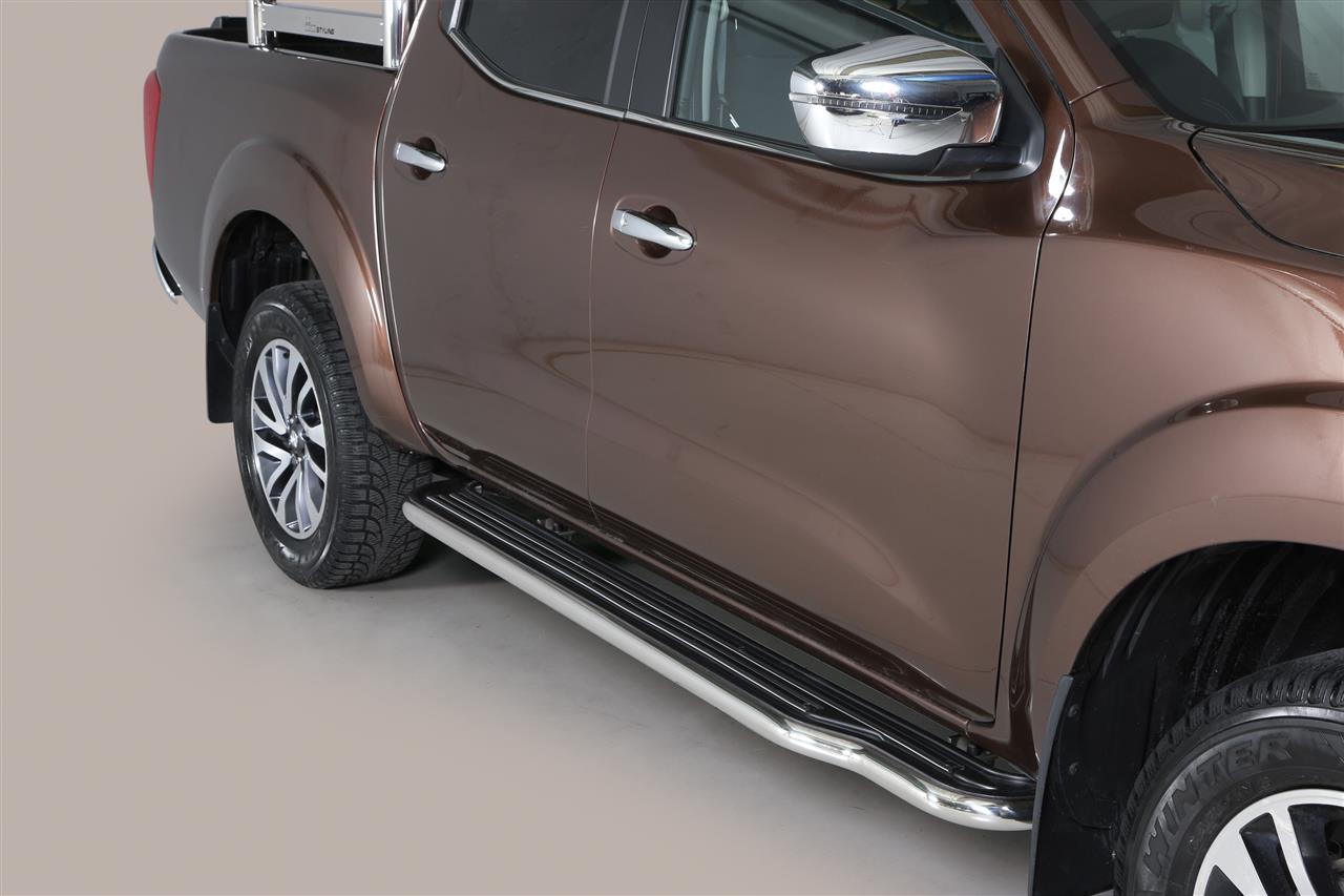 Pedane Laterali Inox Ø50 Nissan Np300 D23 2016/2021 King Cab