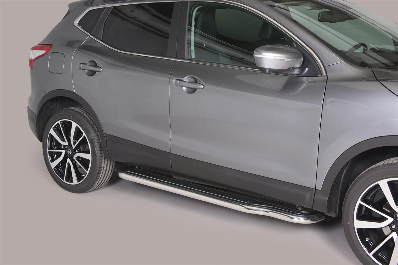 Pedane Laterali Inox Ø50 Nissan Qashqai 5P 2014+